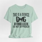 Service Dog Awareness Tee | Unisex Jersey Short Sleeve T-Shirt - Image 21