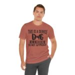 Service Dog Awareness Tee, Unisex Jersey Short Sleeve Tee - Image 23