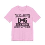 Service Dog Awareness Tee | Unisex Jersey Short Sleeve T-Shirt - Image 43