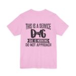 Service Dog Awareness Tee | Unisex Jersey Short Sleeve T-Shirt - Image 44
