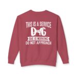 Female Service Dog Awareness Crewneck Sweatshirt - Image 50