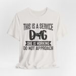 Service Dog Awareness Tee | Unisex Jersey Short Sleeve T-Shirt - Image 15