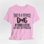 Service Dog Awareness Tee | Unisex Jersey Short Sleeve T-Shirt - Image 45