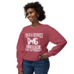 Female Service Dog Awareness Crewneck Sweatshirt - Image 51