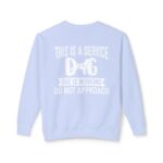 Female Service Dog Awareness Crewneck Sweatshirt - Image 38