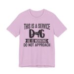 Service Dog Awareness Tee, Unisex Jersey Short Sleeve Tee - Image 67