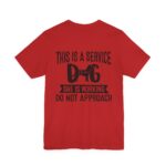 Service Dog Awareness Tee | Unisex Jersey Short Sleeve T-Shirt - Image 62