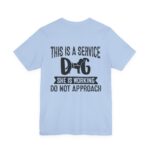 Service Dog Awareness Tee | Unisex Jersey Short Sleeve T-Shirt - Image 26