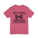 Service Dog Awareness Tee | Unisex Jersey Short Sleeve T-Shirt - Image 56