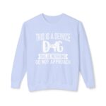 Female Service Dog Awareness Crewneck Sweatshirt - Image 37