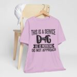 Service Dog Awareness Tee, Unisex Jersey Short Sleeve Tee - Image 70