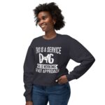 Female Service Dog Awareness Crewneck Sweatshirt - Image 55