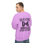 Male Service Dog Awareness Crewneck Sweatshirt | Unisex Lightweight - Image 72