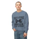 Male Service Dog Awareness Crewneck Sweatshirt | Unisex Lightweight - Image 65