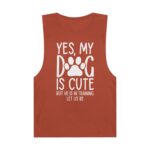 Yes, My Dog Is Cute-But He is in Training-Unisex Tank Top - Image 5