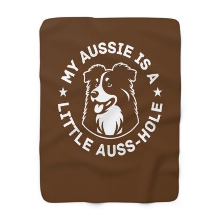 Aussie Dog Sherpa Fleece Blanket