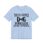 Service Dog Awareness Tee | Unisex Jersey Short Sleeve T-Shirt - Image 25