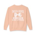 Female Service Dog Awareness Crewneck Sweatshirt - Image 3