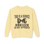 Male Service Dog Awareness Crewneck Sweatshirt | Unisex Lightweight - Image 31