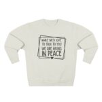 Hiking Peaceful Message Sweatshirt - Image 5
