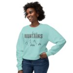 Mountains-Unisex Lightweight Crewneck Sweatshirt - Image 23