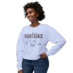 Mountains-Unisex Lightweight Crewneck Sweatshirt - Image 3