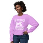 Female Service Dog Awareness Crewneck Sweatshirt - Image 47