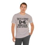 Service Dog Awareness Tee, Unisex Jersey Short Sleeve Tee - Image 47