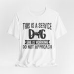 Service Dog Awareness Tee | Unisex Jersey Short Sleeve T-Shirt - Image 9