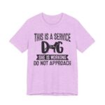 Service Dog Awareness Tee | Unisex Jersey Short Sleeve T-Shirt - Image 49