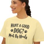 Meet a Dog's Needs-Women's Boxy Tee - Image 6