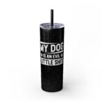 Evil Dog Skinny Tumbler – Stylish Gift for Dog Lovers - Image 5