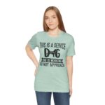 Service Dog Awareness Tee | Unisex Jersey Short Sleeve T-Shirt - Image 23