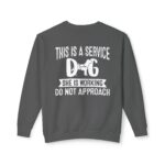 Female Service Dog Awareness Crewneck Sweatshirt - Image 26