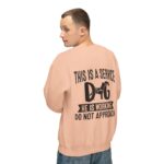 Male Service Dog Awareness Crewneck Sweatshirt | Unisex Lightweight - Image 6