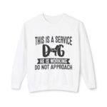 Male Service Dog Awareness Crewneck Sweatshirt | Unisex Lightweight - Image 7