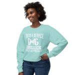 Female Service Dog Awareness Crewneck Sweatshirt - Image 35