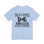 Service Dog Awareness Tee, Unisex Jersey Short Sleeve Tee - Image 62