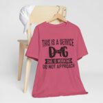 Service Dog Awareness Tee | Unisex Jersey Short Sleeve T-Shirt - Image 58