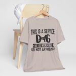Service Dog Awareness Tee, Unisex Jersey Short Sleeve Tee - Image 46