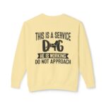 Male Service Dog Awareness Crewneck Sweatshirt | Unisex Lightweight - Image 32
