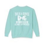 Female Service Dog Awareness Crewneck Sweatshirt - Image 34