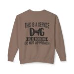 Male Service Dog Awareness Crewneck Sweatshirt | Unisex Lightweight - Image 26
