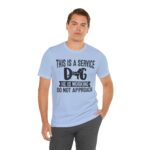 Service Dog Awareness Tee, Unisex Jersey Short Sleeve Tee - Image 65