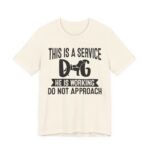 Service Dog Awareness Tee, Unisex Jersey Short Sleeve Tee - Image 25