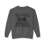 Male Service Dog Awareness Crewneck Sweatshirt | Unisex Lightweight - Image 38