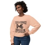 Male Service Dog Awareness Crewneck Sweatshirt | Unisex Lightweight - Image 4