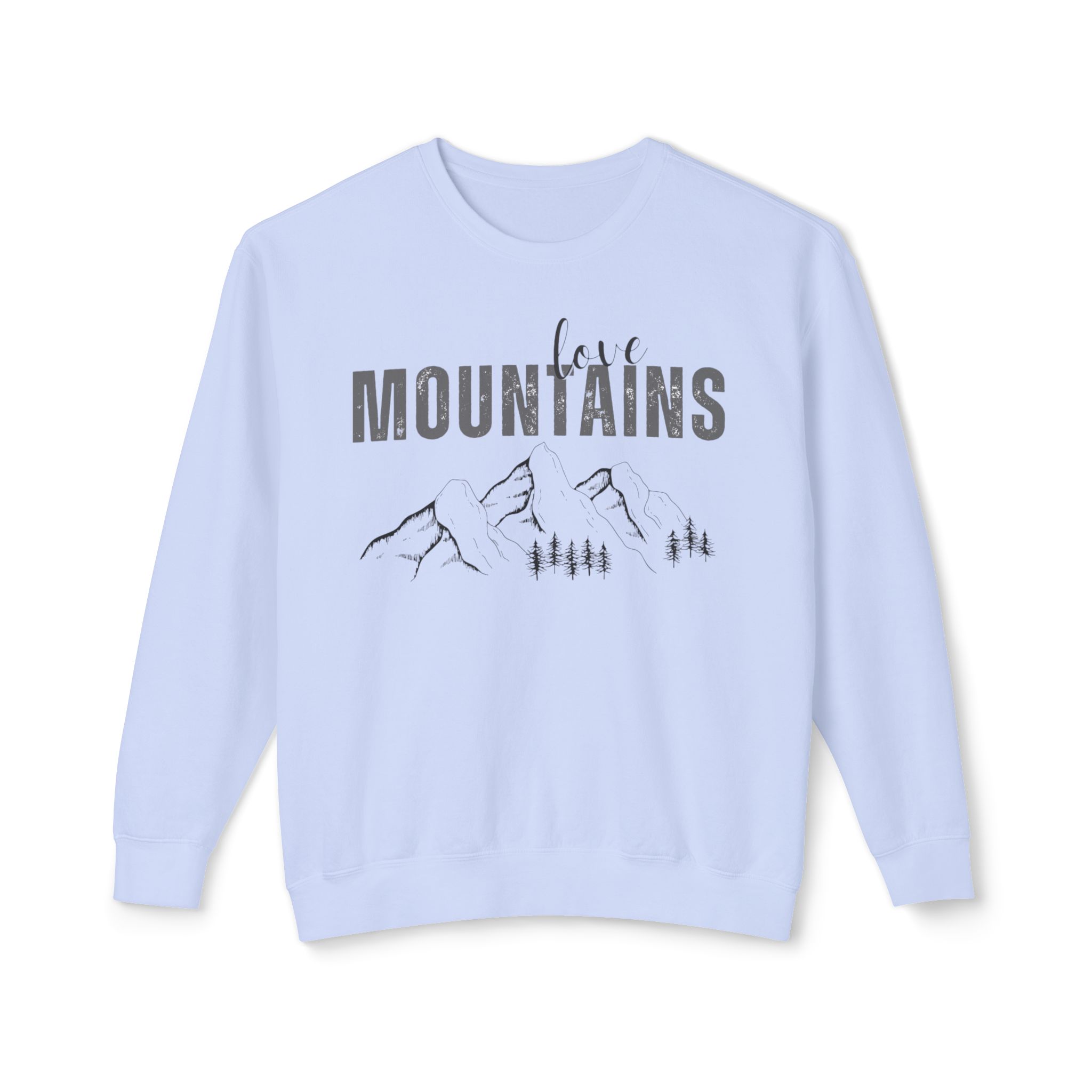 15506294752666408241_2048-1.jpeg Mountains-Unisex Lightweight Crewneck Sweatshirt - Image 1