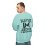 Male Service Dog Awareness Crewneck Sweatshirt | Unisex Lightweight - Image 54