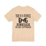 Service Dog Awareness Tee | Unisex Jersey Short Sleeve T-Shirt - Image 3